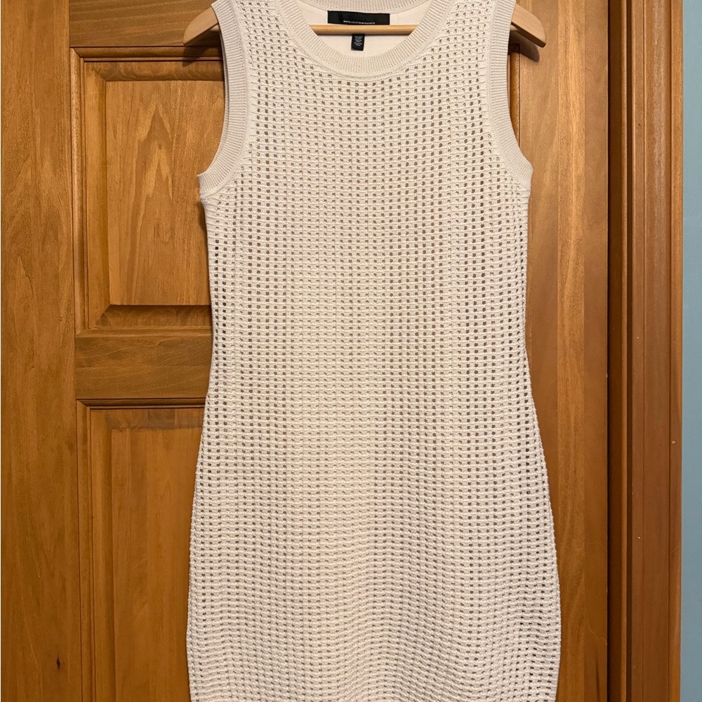White House Black Market Cream Knit Top